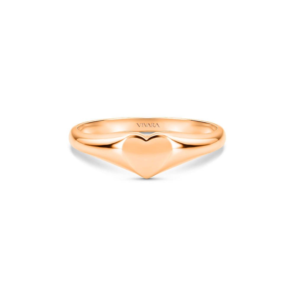 Anel Heart em ouro rosé 18k