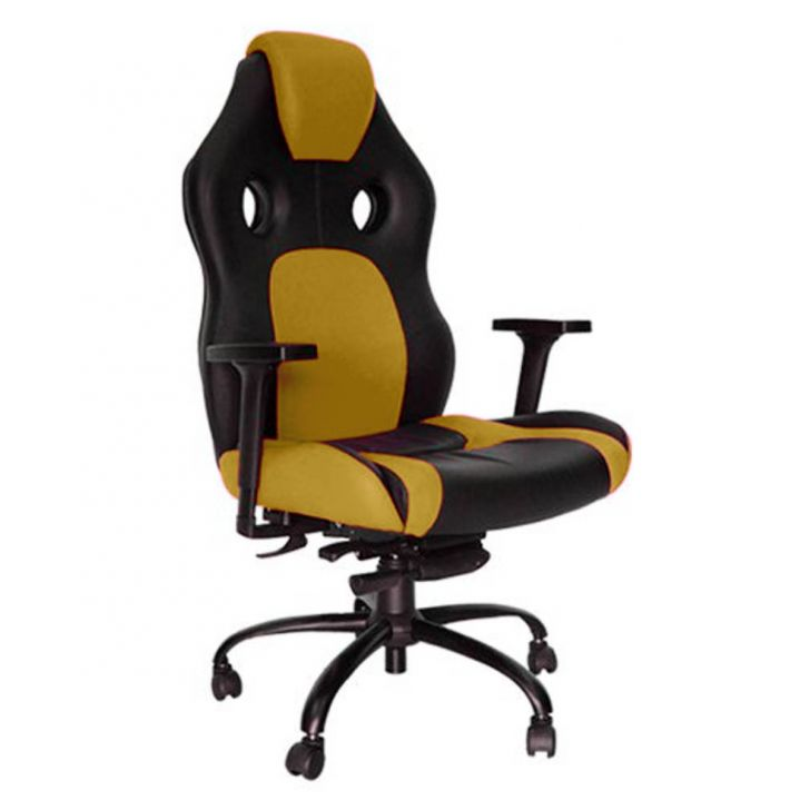 Cadeira Gamer para Escritório Linha Gamer Racing Cor Amarelo