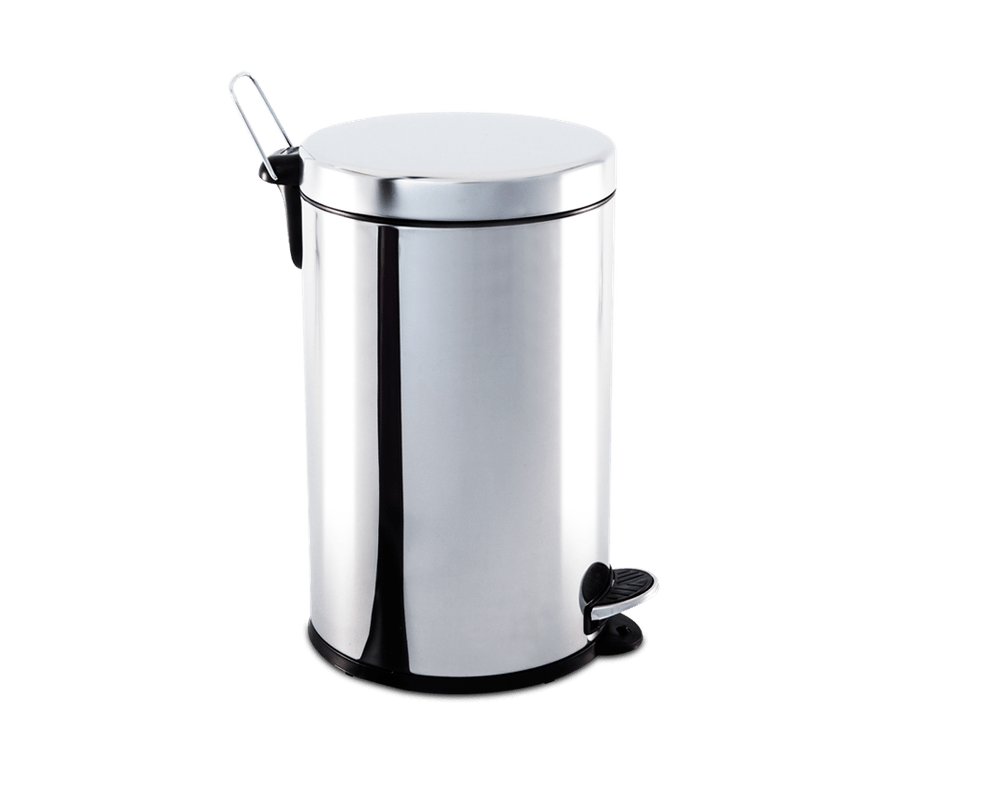 Lixeira Inox com Pedal e balde 12 litros Ø 25 x 41 cm