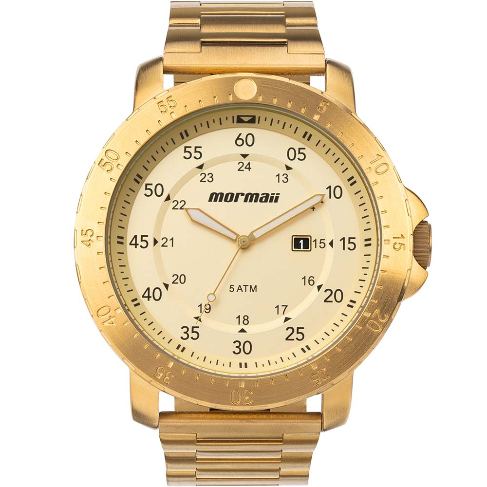 Relógio Mormaii Masculino Steel Basic Dourado - MO2115BL/4X MO2115BL/4X