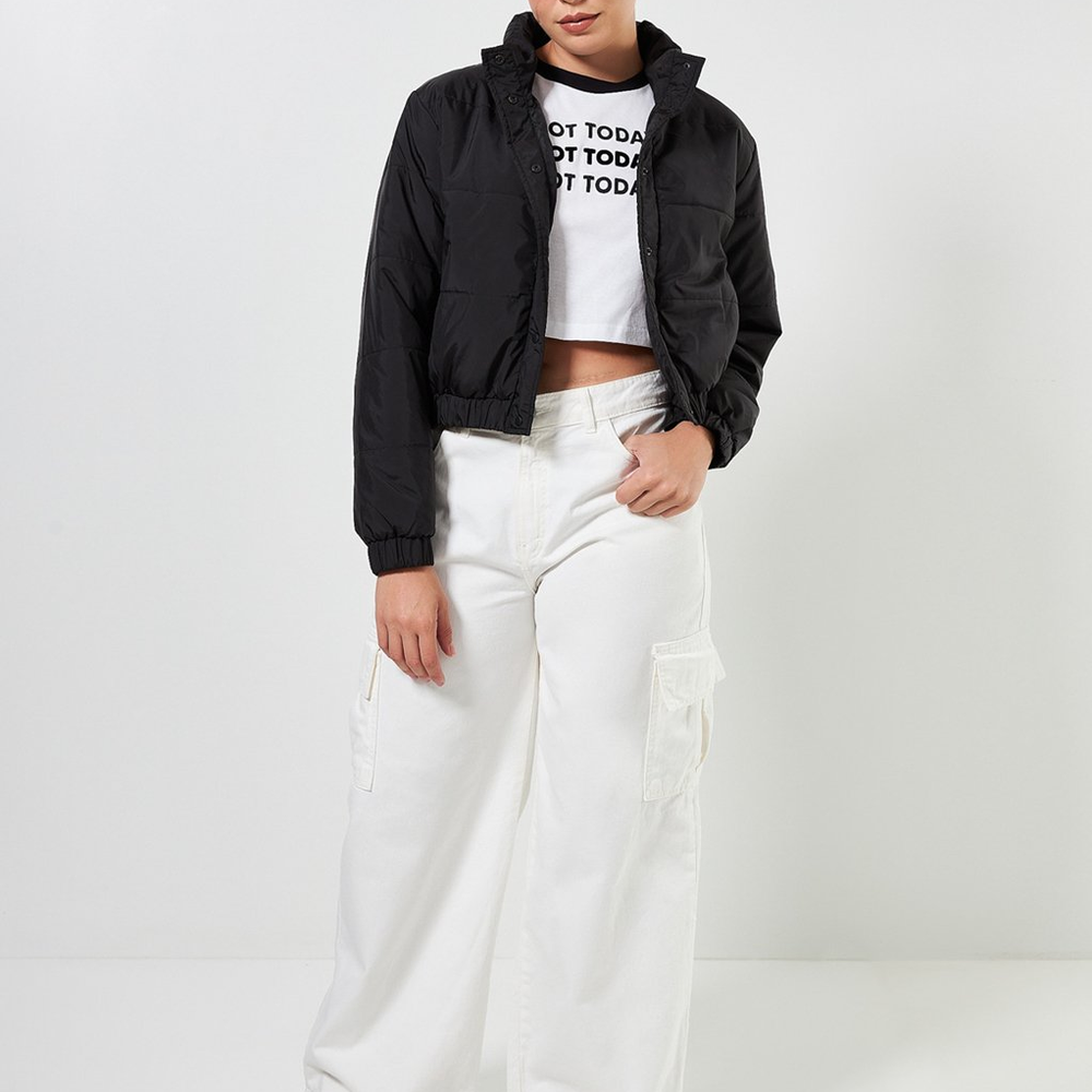 Calça Wide Leg Cargo Off-White