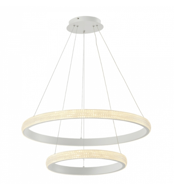 Pendente Led Anilla Sand White 2 Anéis