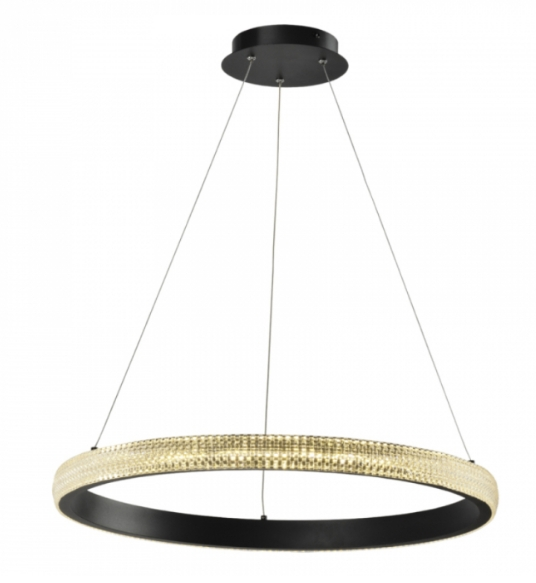 Pendente Led Anilla Sand Black 1 Anél