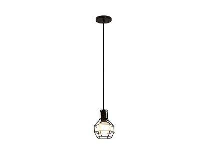 Pendente Aramado Venus Preto 1 Lamp - Nacional Iluminação