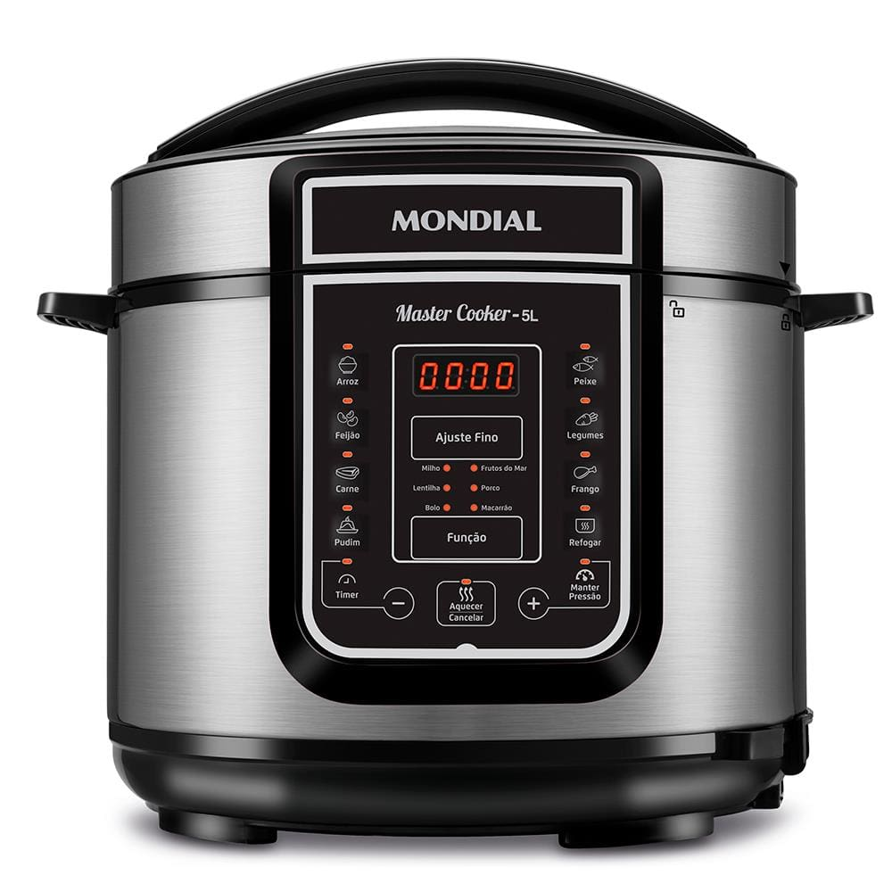 Panela Elétrica de Pressão Mondial Digital Master Cooker PE-38 5L - Preta - 110V