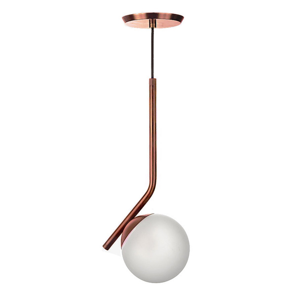 Pendente Angular Ball Rose Gold