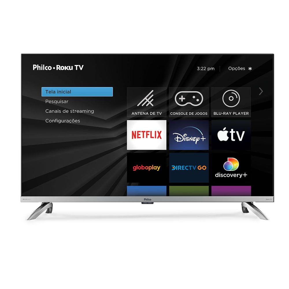 Smart 32" Philco Led PTV32G7PR2CSBLH Roku Dolby Audio