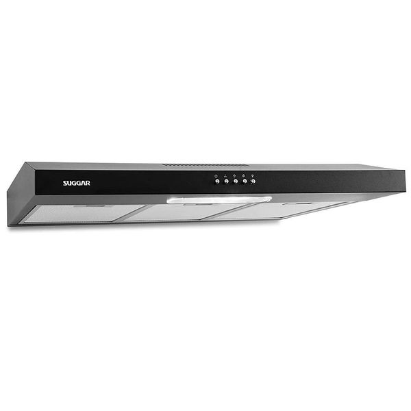 Depurador de Ar Suggar Slim DPS181PT / DPS182PT com 3 Velocidades - 80 cm Preto / 220V