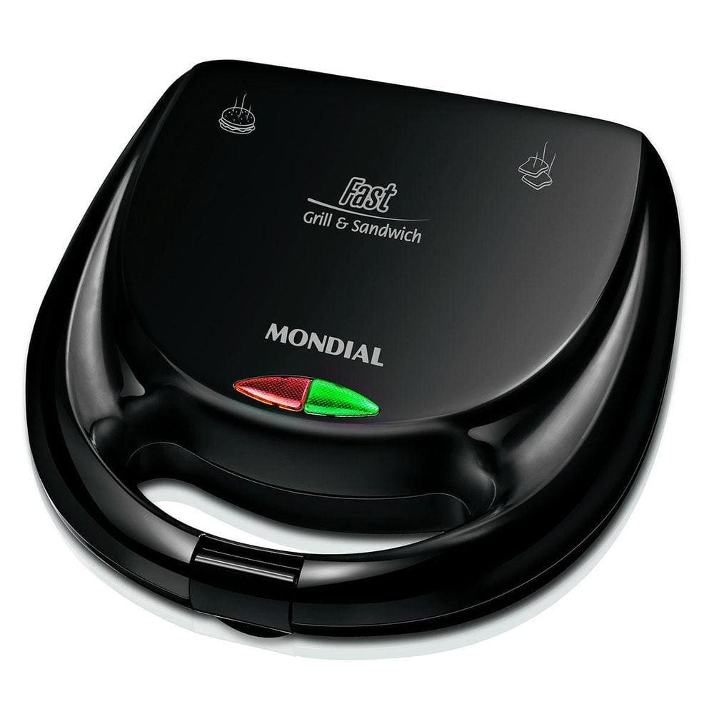 Sanduicheira Mondial Fast Grill Sandwich S-12 220V Preto - 220V