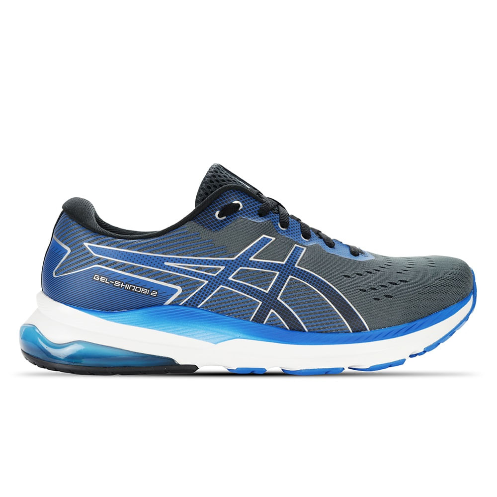 Tênis ASICS GEL-Shinobi 2 - Masculino - Cinza e Azul