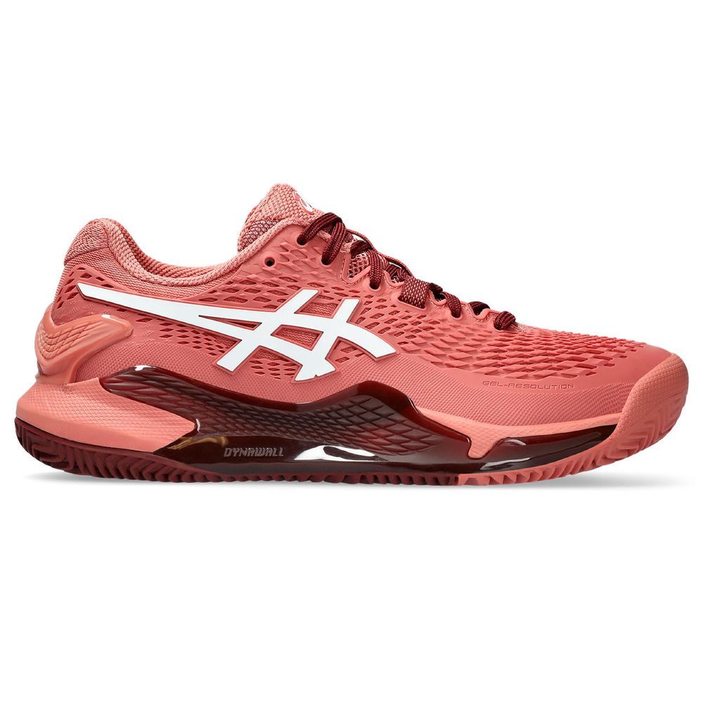 Tênis ASICS GEL-Resolution 9 Clay - Feminino - Coral