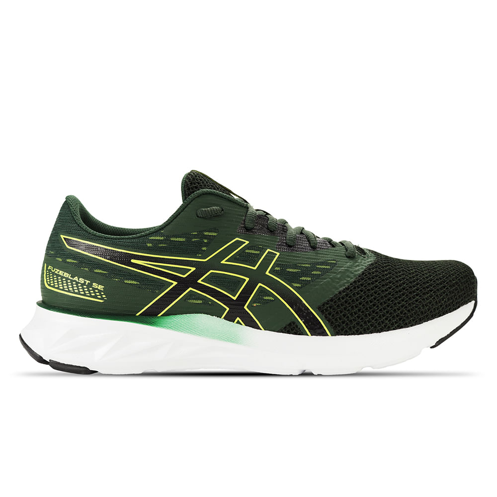 Tênis ASICS Fuzeblast SE - Masculino - Preto e Verde