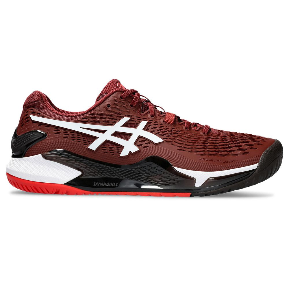 Tênis ASICS GEL-Resolution 9 - Masculino - Vinho e Branco