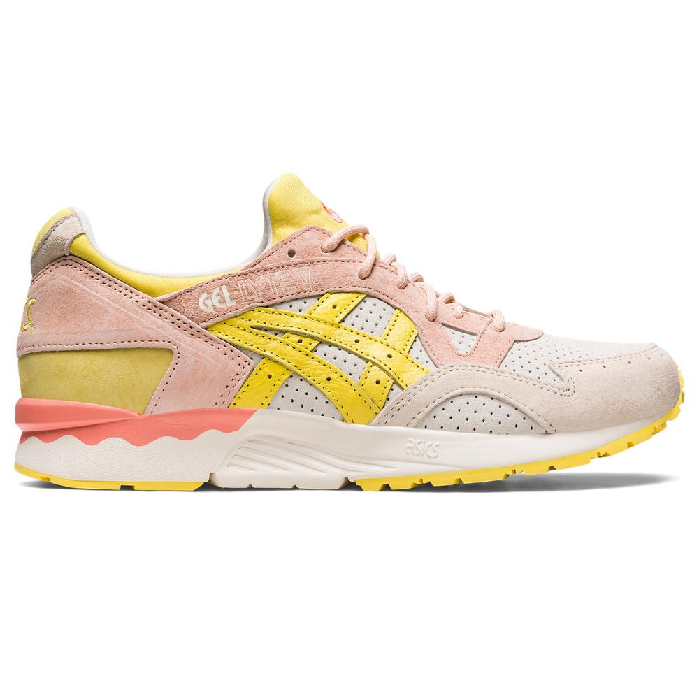 Tênis ASICS GEL-Lyte V - Unissex - Rosa e Amarelo