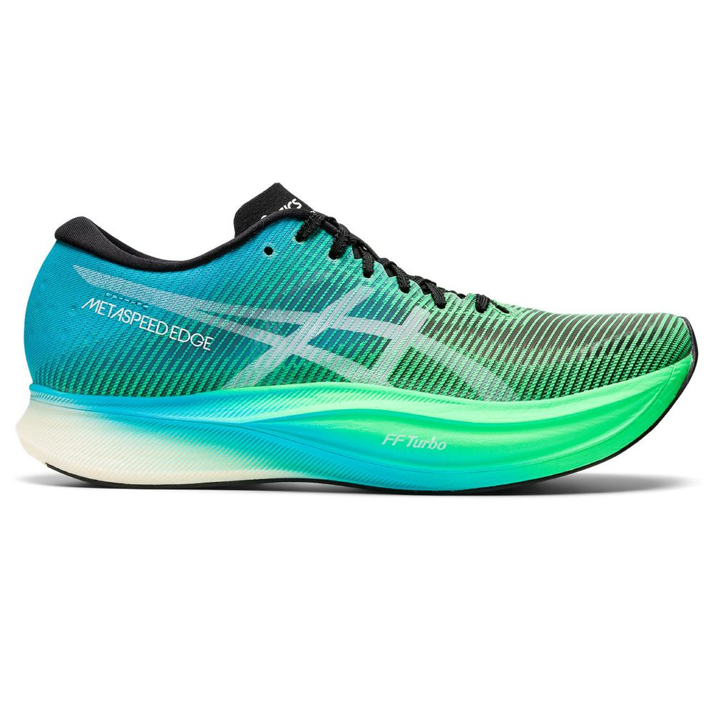 Tênis ASICS Metaspeed Edge+ - Unissex - Verde e Azul