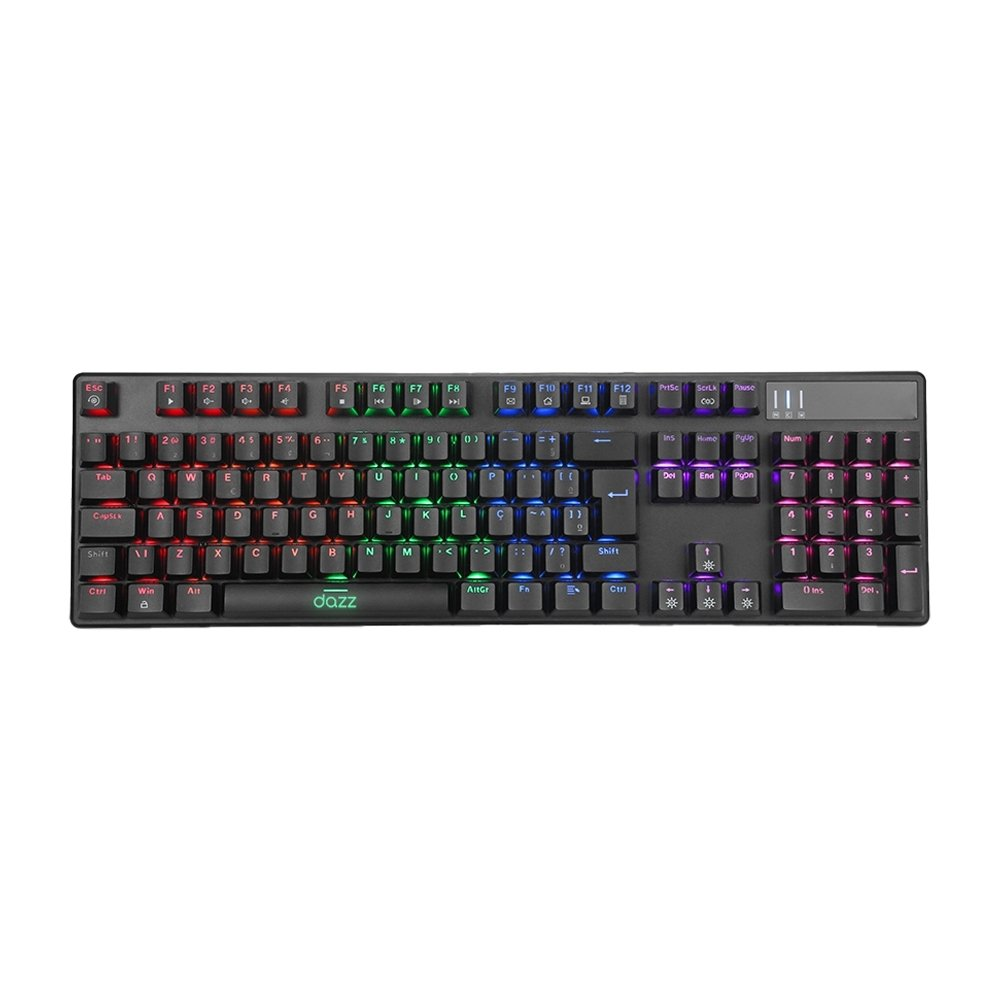 Teclado Dazz Cybertronic, USB 2.0, Preto