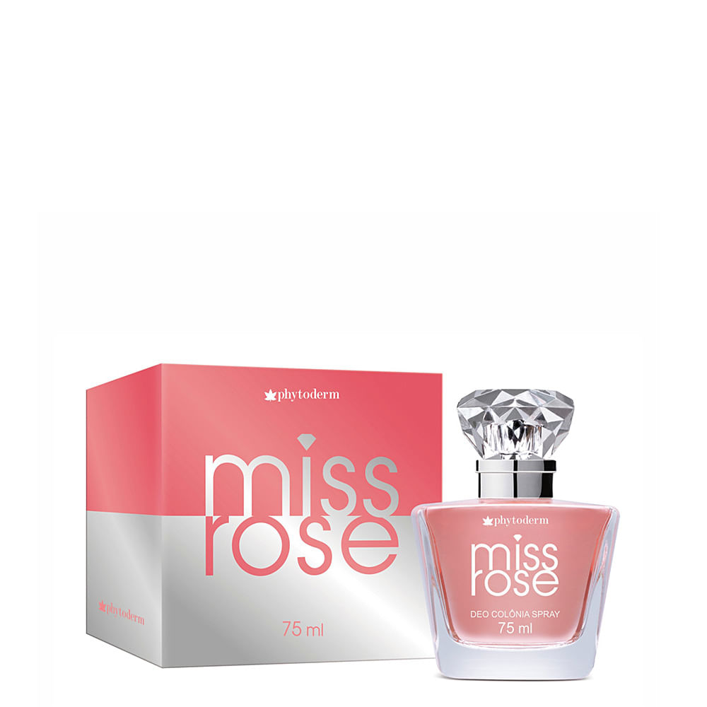 Perfume phytoderm miss rose feminino deo colônia 75ml