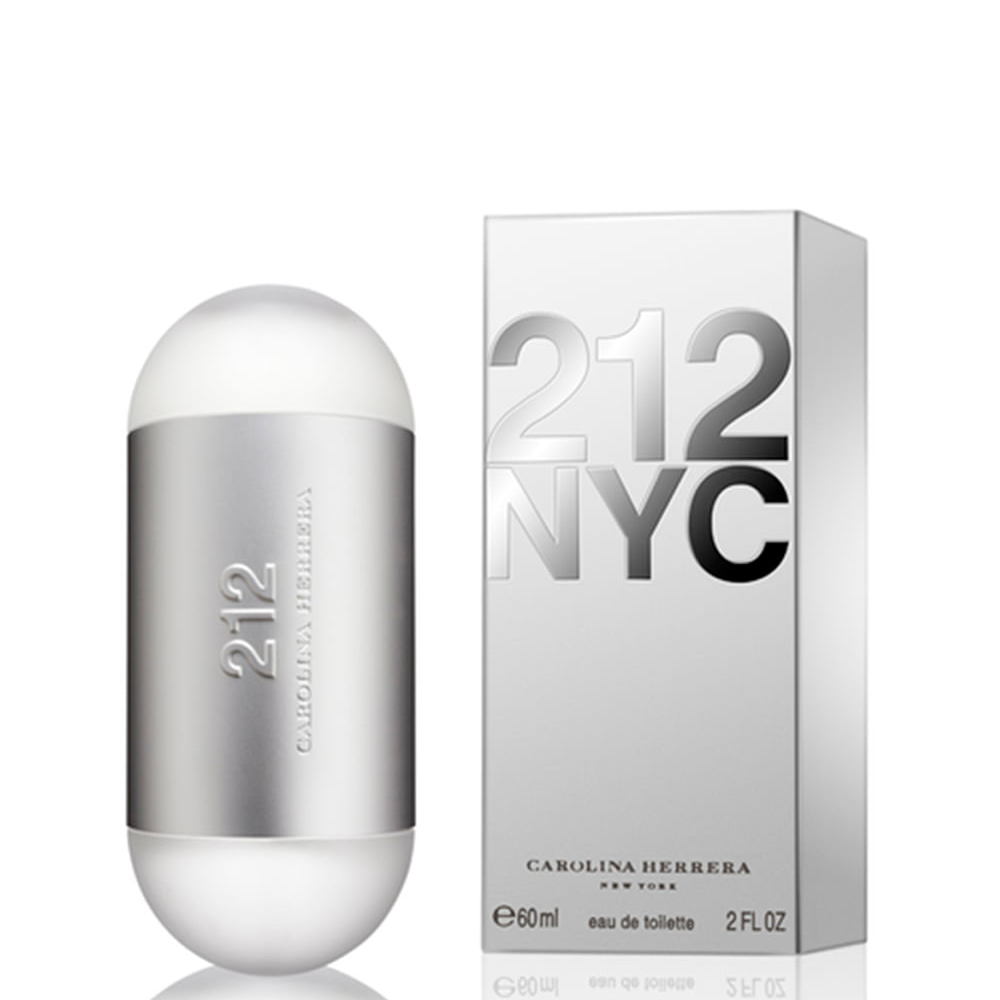 Perfume carolina herrera 212 nyc feminino eau de toilette 60ml Único