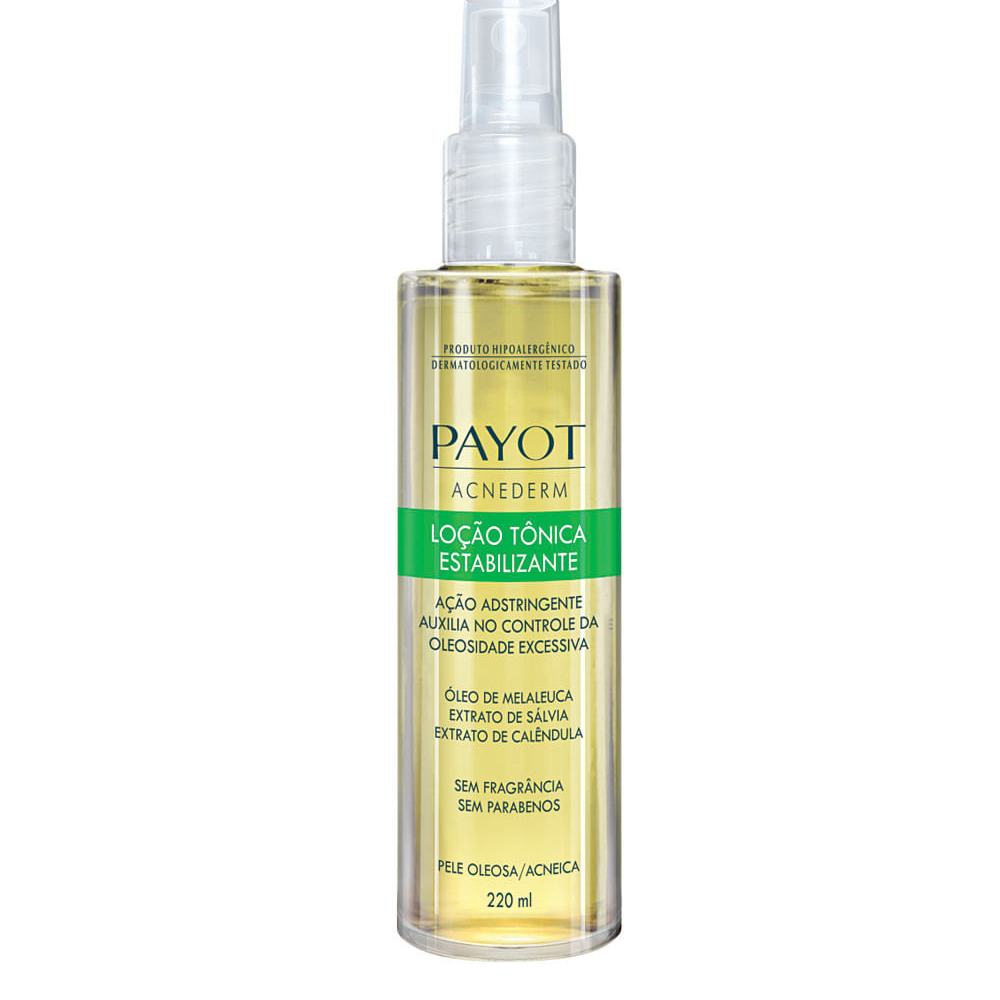 Loção tônica facial estabilizante payot acnederm 220ml