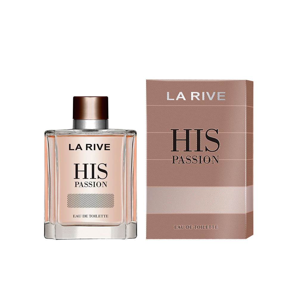 His passion la rive perfume masculino eau de toilette 100ml único