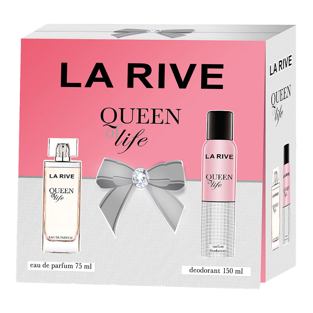 Kit La Rive Queen Of Life Feminino Eau de Parfum 75 Ml + Desodorante Feminino 150 Ml Único