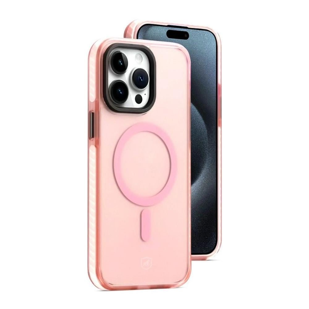 Capa case capinha MagSafe Pro para iPhone 15 Pro - Rosa - Gshield