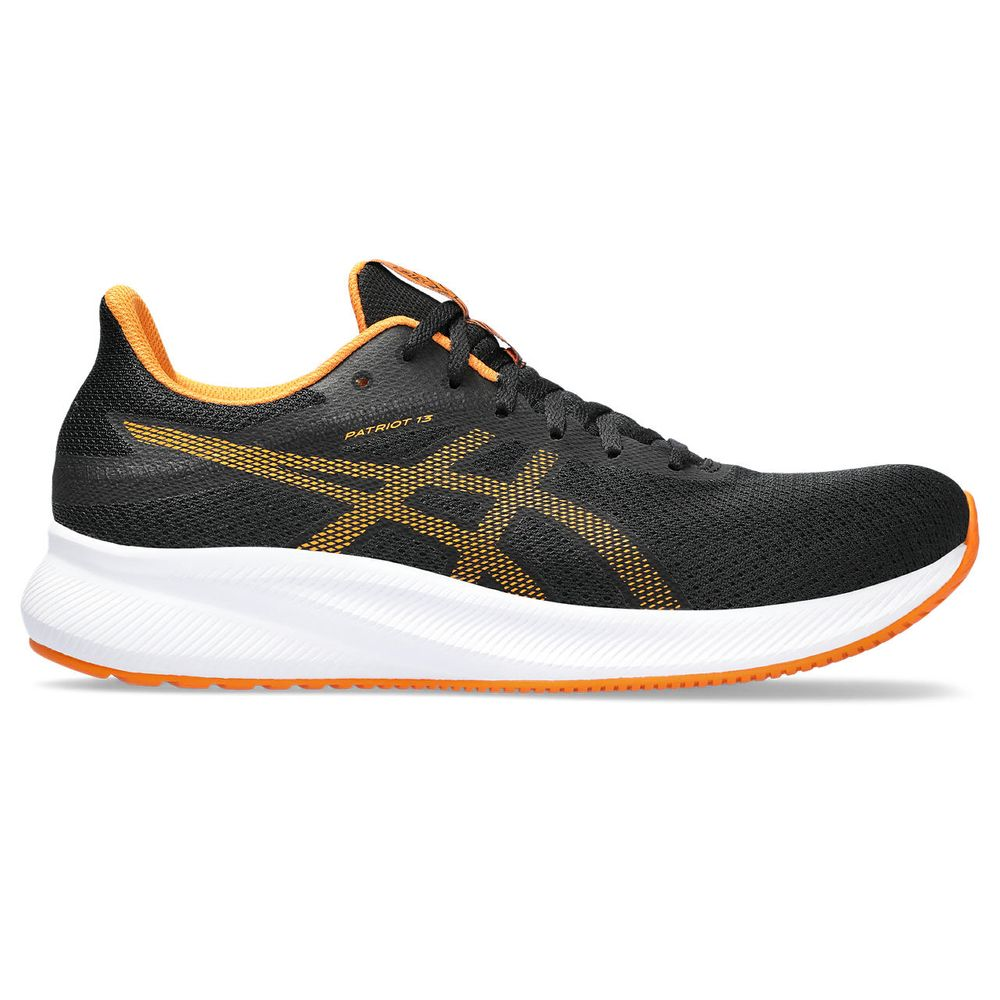 Tênis ASICS Patriot 13 - Masculino - Preto e Laranja