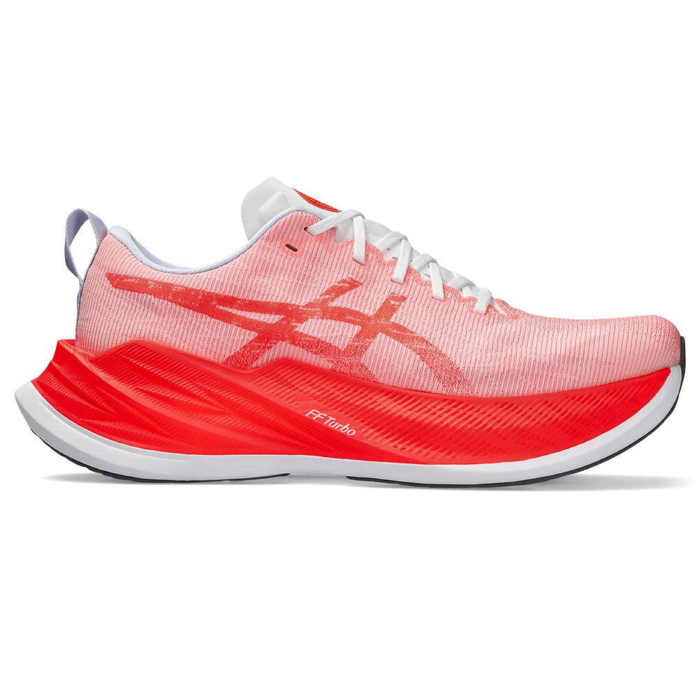 Tênis ASICS Superblast - Unissex - Rosa com Vermelho e Branco