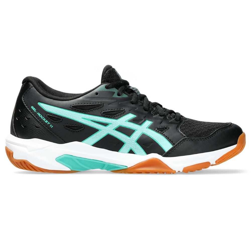 Tênis ASICS GEL-Rocket 11 - Feminino - Preto e Verde