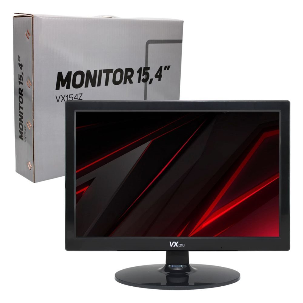 Monitor VXPRO VX154Z 15.4", Resolução 1280x800, 5ms, HDMI/VGA