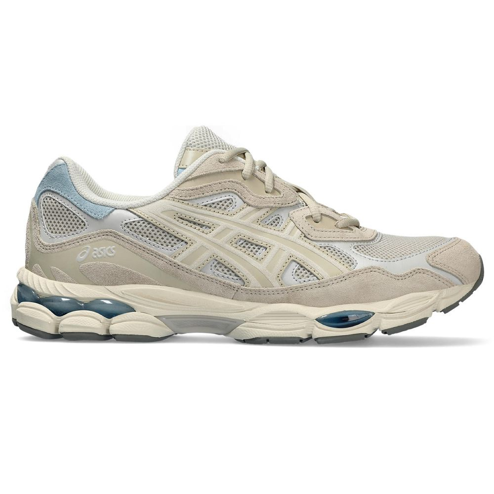 Tênis ASICS GEL-NYC - Unissex - Bege e Branco com Creme e Verde