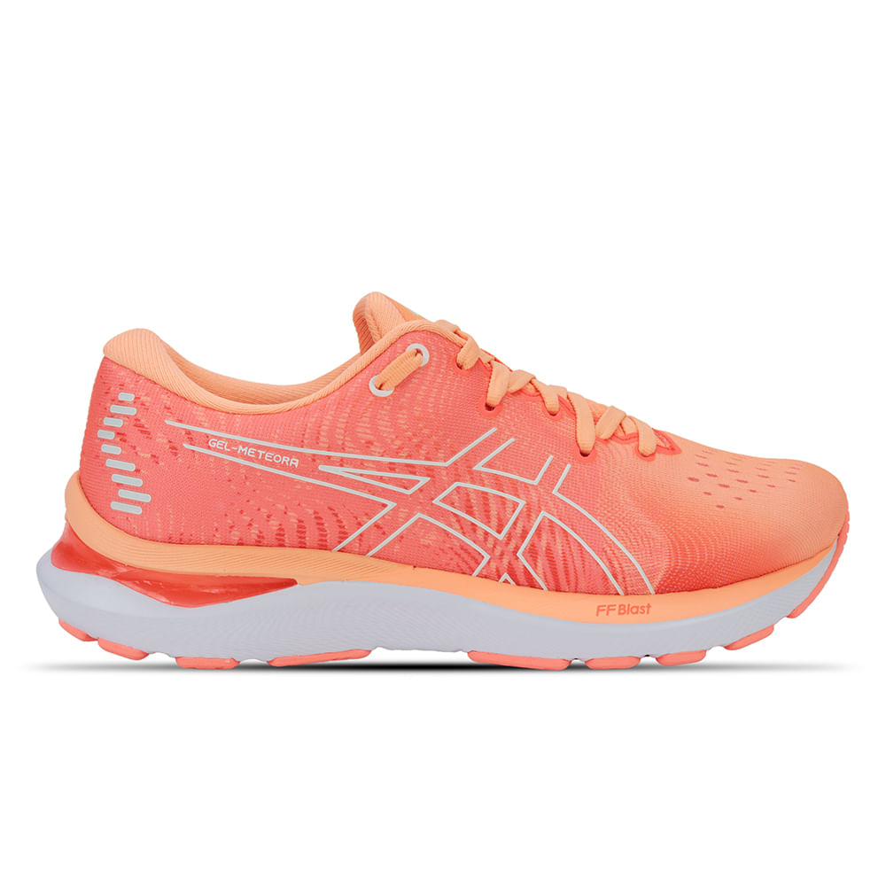 Tênis ASICS GEL-Meteora - Feminino - Laranja com Branco e Vermelho