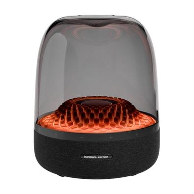 Harman Kardon Aura 4: Som 360°, Design Elegante, Conectividade Avançada e Bateria de Longa Duração 100W Preto