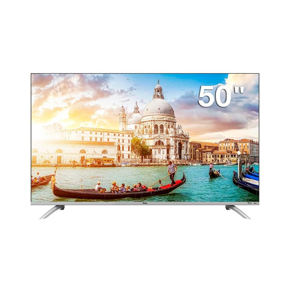 Smart TV DLED 50 Ultra HD 4K Philco PTV50G2SGTSSBL com sistema operacional Google TV, Wi-Fi, Dolby Vision e Google Assistente