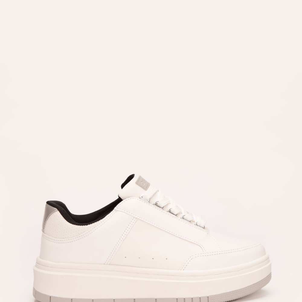 Tênis bicolor flatform oneself branco