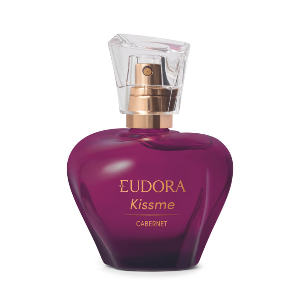 Colônia desodorante kiss me cabernet eudora 50ml