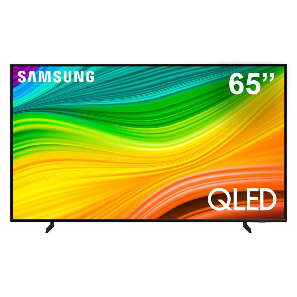 Smart TV QLED 65" 4K Samsung 65Q60D sistema Tizen, Gaming Hub, AI Energy Mode, Alexa built in, Wi-Fi e Bluetooth