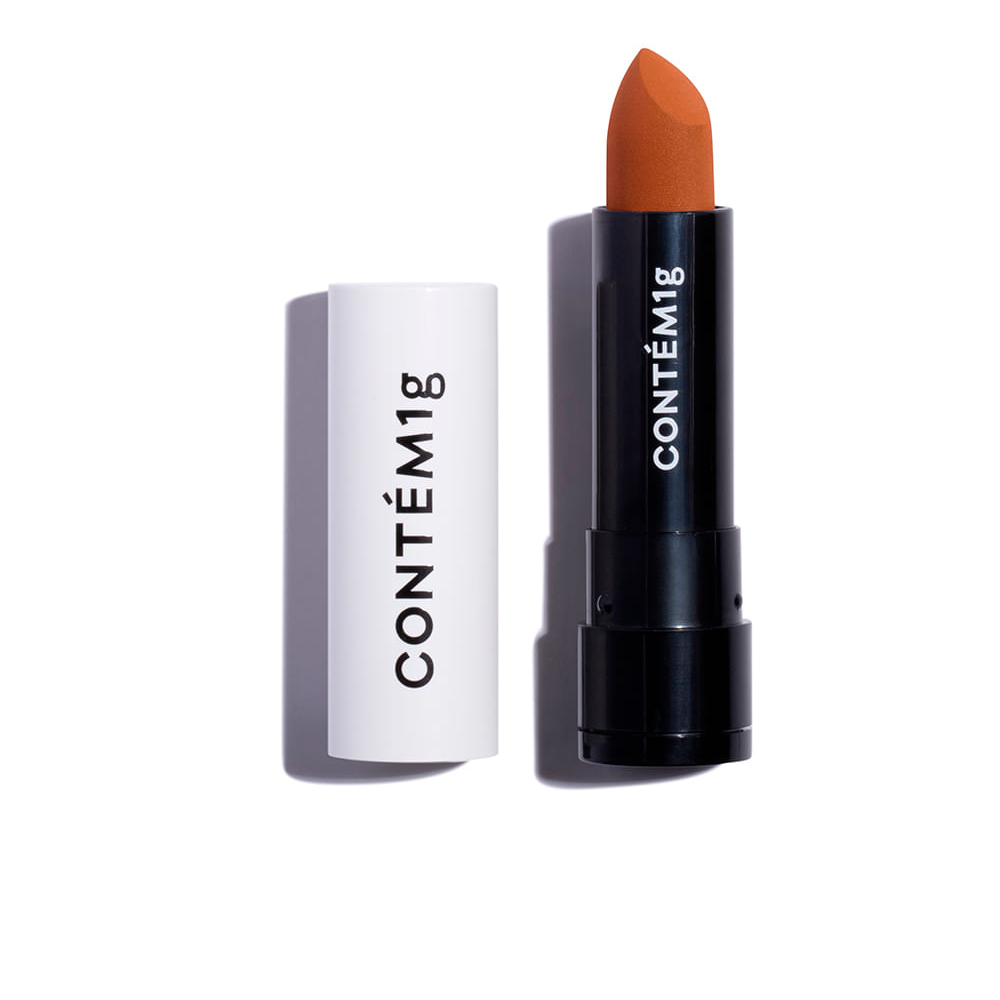 Batom matte velvet glam orange contém 1g laranja