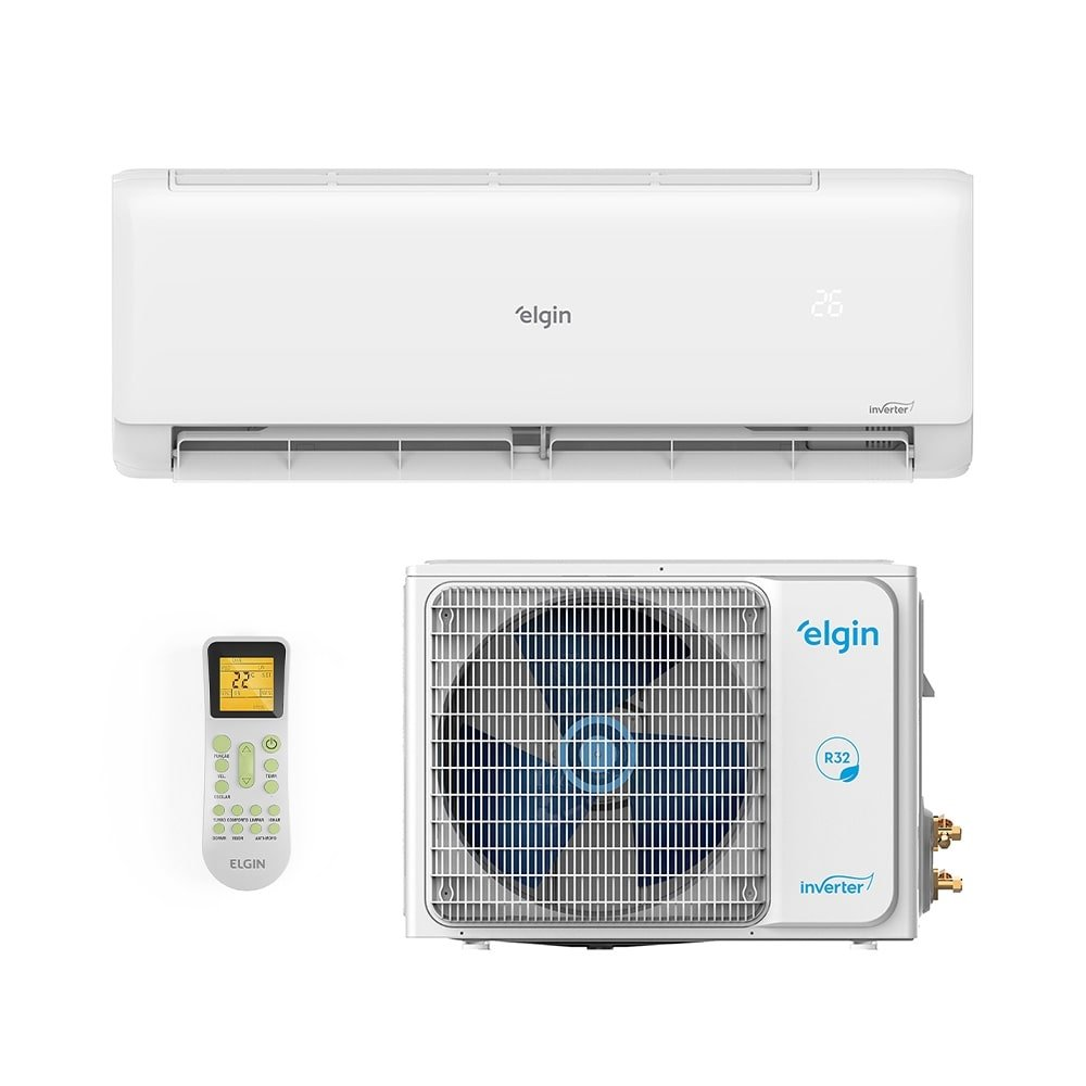 Ar Condicionado Split Hw Eco Inverter II Wifi Elgin 12000 Btus R-32 Quente/Frio 220V Monof