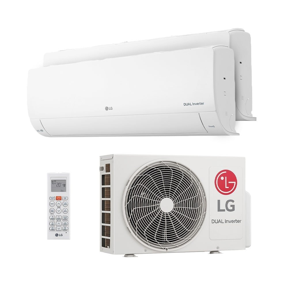 Ar Condicionado Multi Split Dual Inverter Voice R-32 LG 16.000 Btus (1 Evap 9.000 e 1 Evap