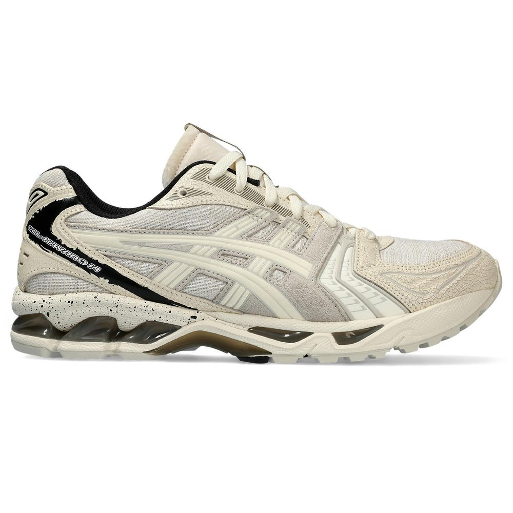 Tênis ASICS GEL-Kayano 14 - Unissex - Creme e Preto com Marrom