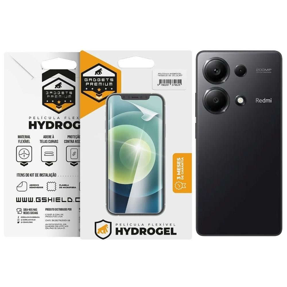 Pelicula para Xiaomi Redmi Note 13 Pro - Traseira Hydrogel HD - Gshield