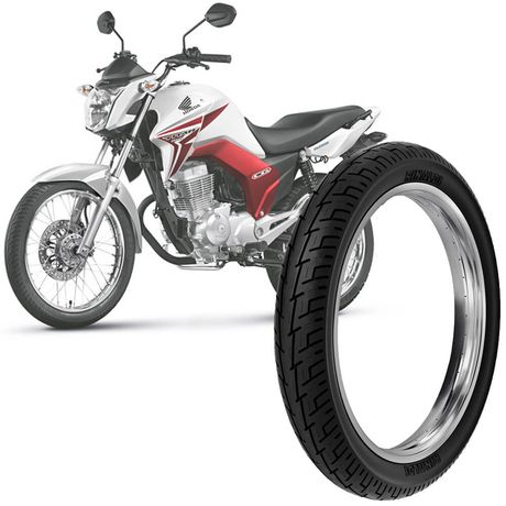 Pneu Moto Honda CG Titan Rinaldi Aro 18 90/90-18 57p Traseiro BS32