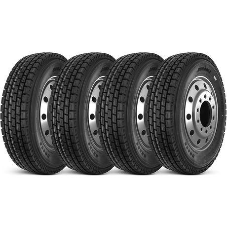 Kit 4 Pneu Durable Aro 22.5 275/80r22.5 149/146m 16pr Dr656 Borrachudo Rodoviário