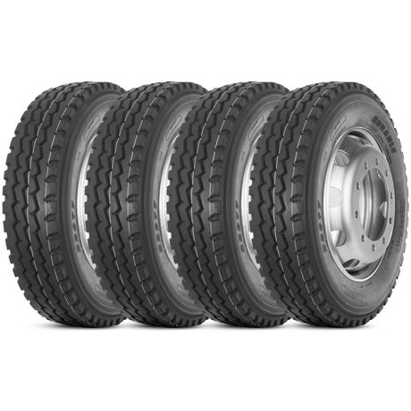 Kit 4 Pneu Durable Aro 22.5 275/80r22.5 149/146M 16 PR TL DR877 Liso Misto