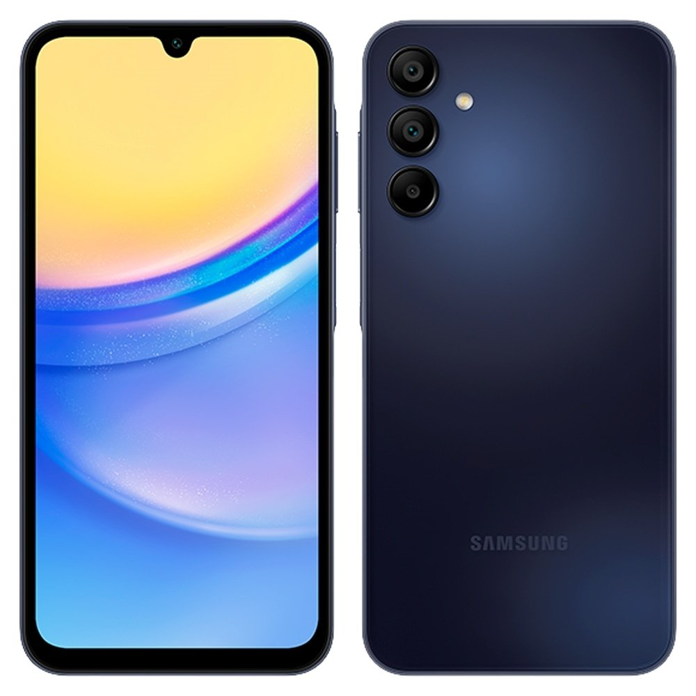 Smartphone Samsung Galaxy A15 5G A156M Azul Escuro | Tela 6.5", Wi-Fi+NFC,Câm.Traseira Tripla,Câm.Frontal 13MP, 4GB RAM, 128GB