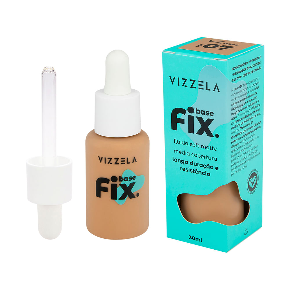 Base líquida fix vizzela cor 07 30ml