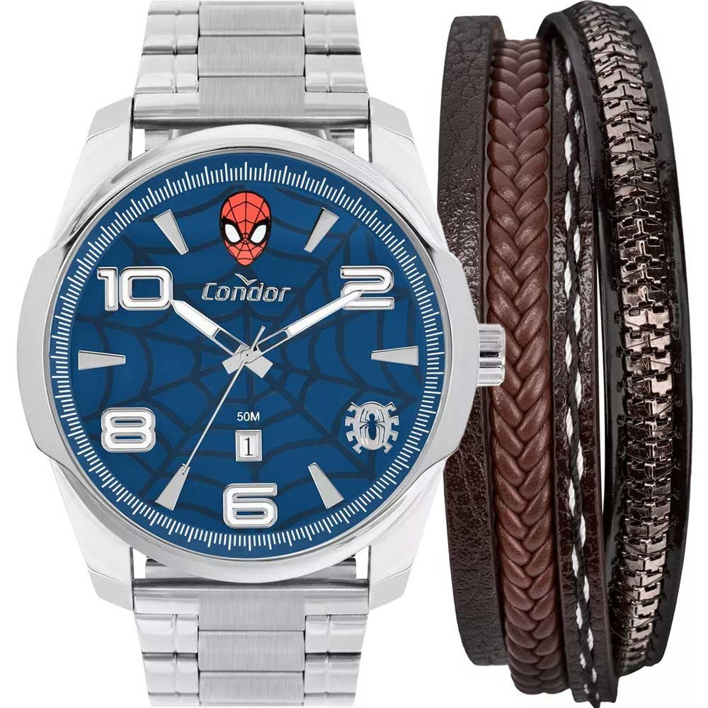 Kit Relógio Condor Masculino Marvel com Pulseira CO2115MZH/KI4A