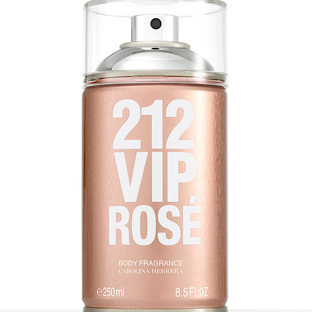 Body Spray Carolina Herrera 212 Vip Rose Feminino 250ml Único