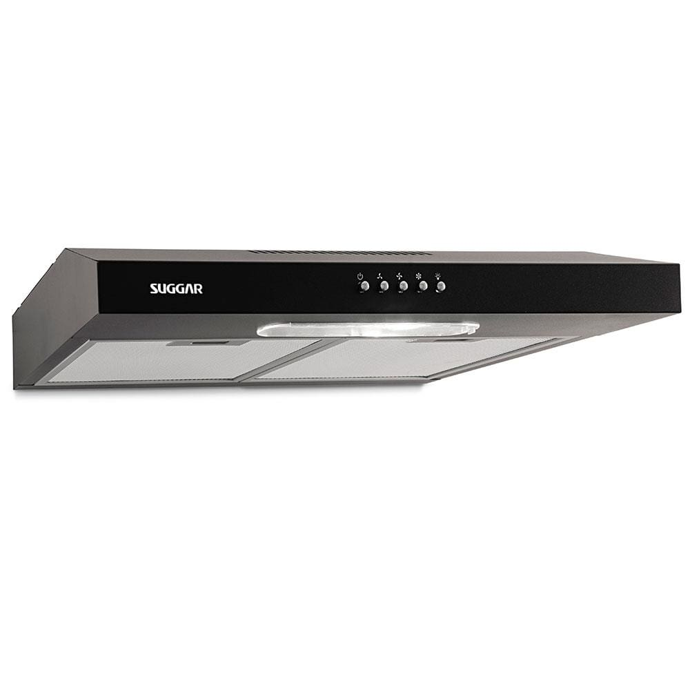 Depurador de Ar Suggar Slim DPS161PT/DPS162PT Preto com 3 Velocidades 60 cm - 110V